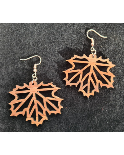 Boucles d'oreilles « Chataigne »