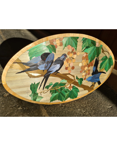 Tableau « Oiseaux sur la vigne »